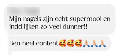 Screenshot van een bericht van een cursist
