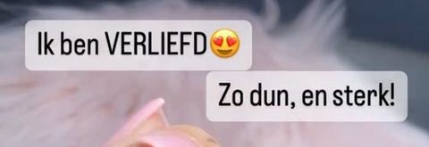 Screenshot van een bericht van een cursist