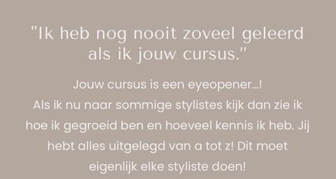 Screenshot van een bericht van een cursist